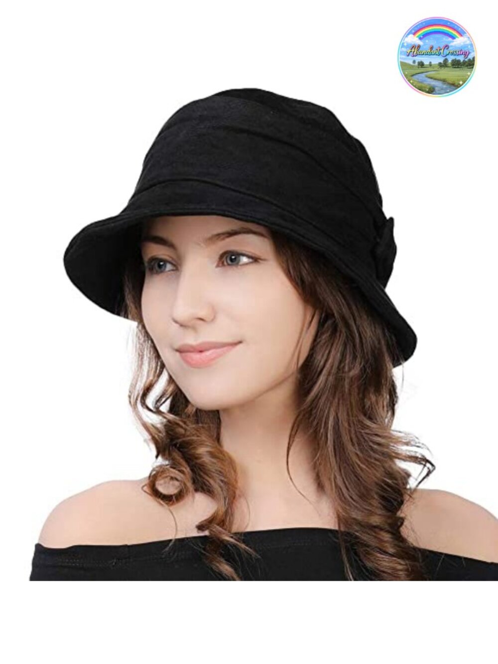 Comhats Womens 1920s Vintage Cloche Bucket Hat Packable Floppy Winter Party